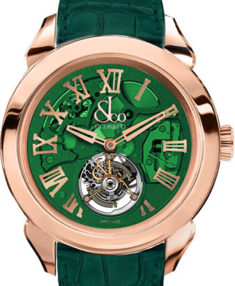 Review Replica Jacob & Co 150.520.40.NS.QG.1NS Palatial Flying Tourbillon Hours Minute watch